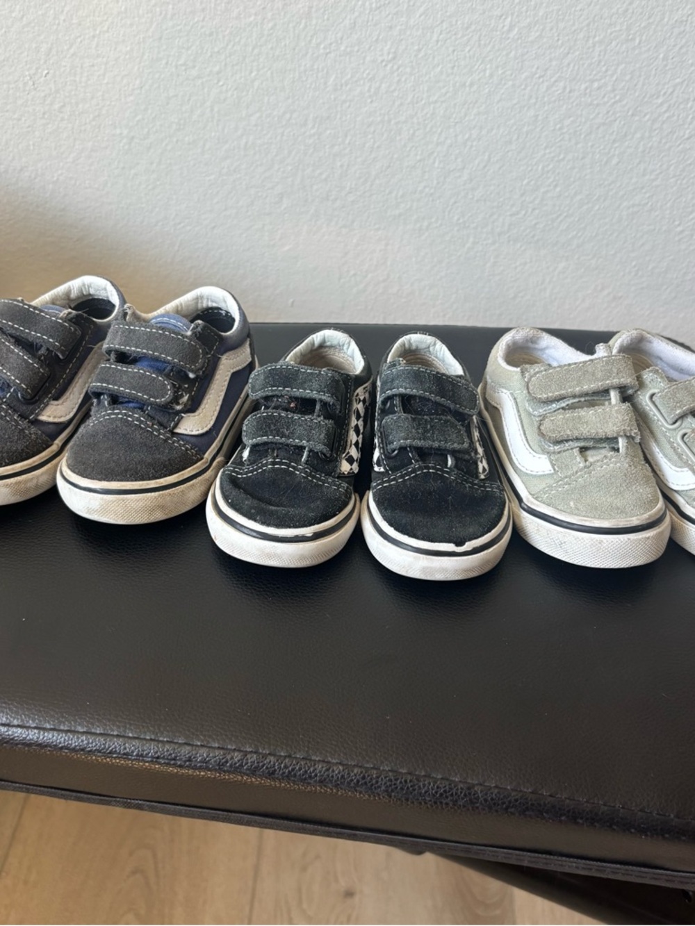 Vans Kids Velcro Sneakers Bundle Size 4/4.5/5